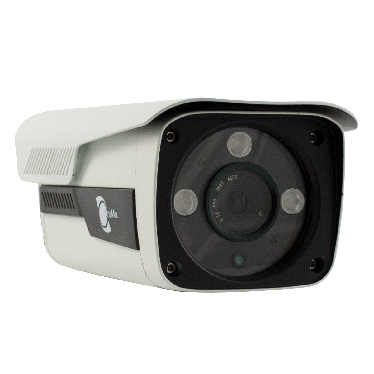 ir bullet camera 1/2.5 sony ccd 1.3mp 8mm lens 3 leds array ip66