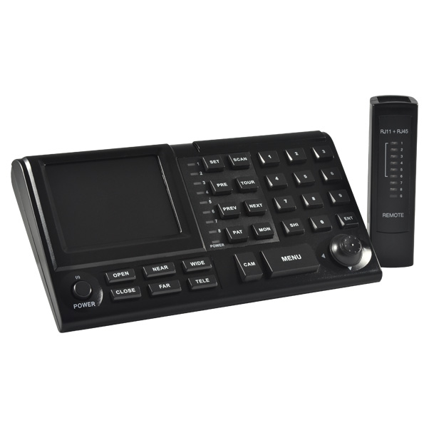 joystick control for ptz cameras, supports up to 31 cameras.