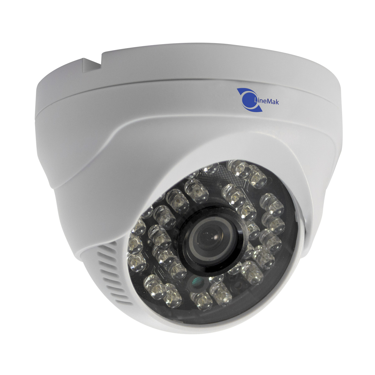 dome camera 1/3 cmos pixelplus 1.0mp/720p 3.6mm 30 leds, 82 fts ir