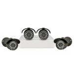 Kit of 4 cameras, SONY CCD Sensor, 700TVL, OSD menu, H264/G711A, D1
